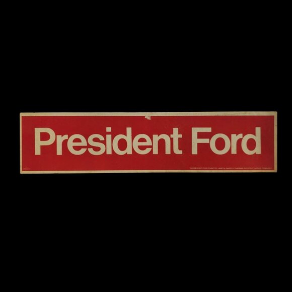 President Gerald Ford 1976 Presidential Campaign Bumper Sticker Lot Of 2 NOS - Picture 6 of 7